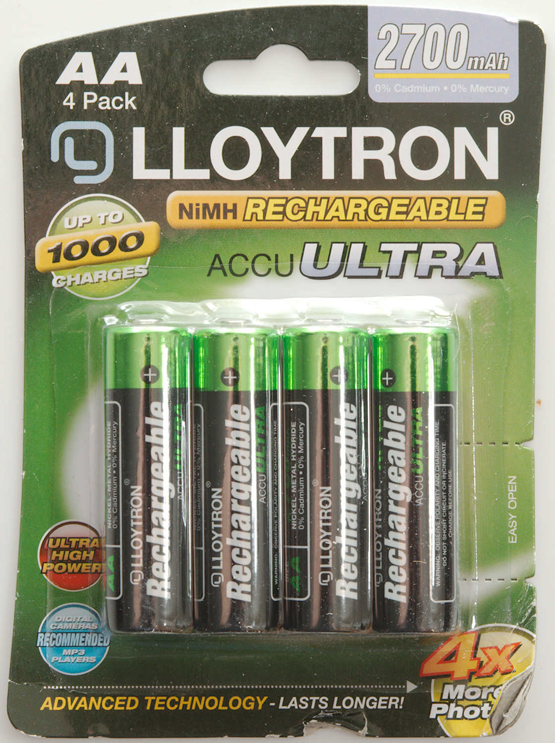 Аккумулятор aa 2700mah